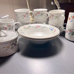Farberware Stoneware English Garden Tea Set